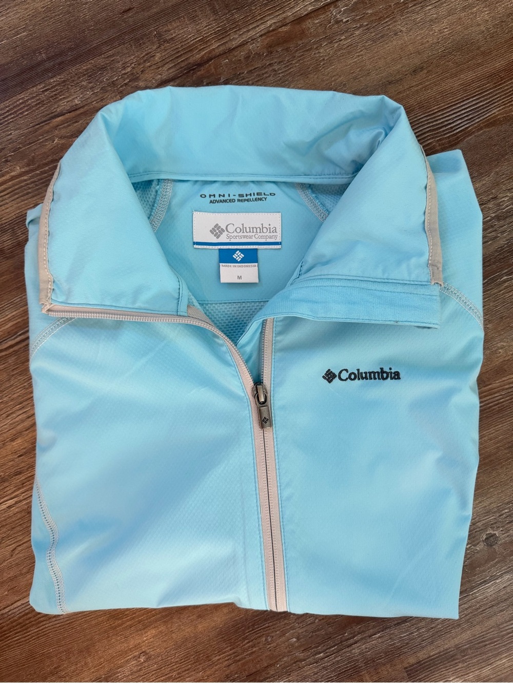 Columbia Omni-Shield Light Blue Jacket